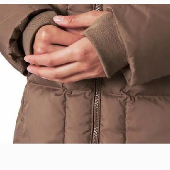 Mondetta Ladies Square Quilted Down Parka ~ brown nwt - Picture 5 of 13